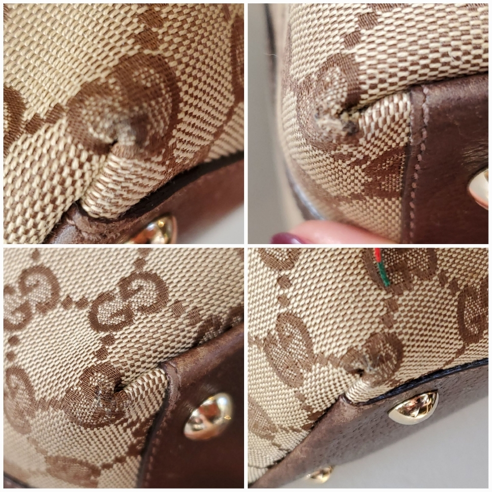 Authentic GUCCI Monogram Canvas GG Tote - Picture 9 of 11